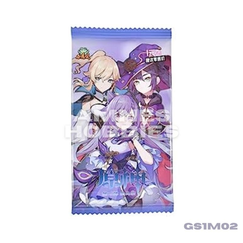 Genshin Impact GS1M02 Booster Pack Kartu koleksi Anime Cards
