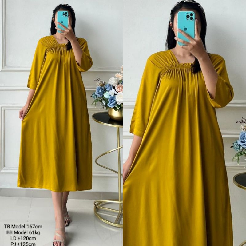 Daster Ayumi Polos Rayon Twill | Daster Rayon Twill Polos