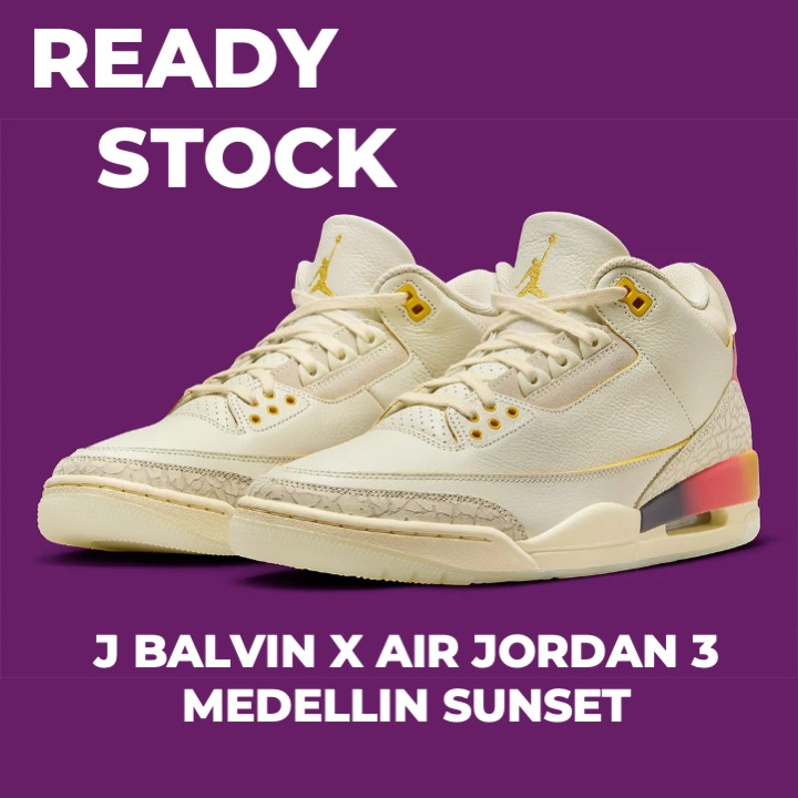 Sneakers Nike Air Jordan 3 J Balvin Medellin Sunset