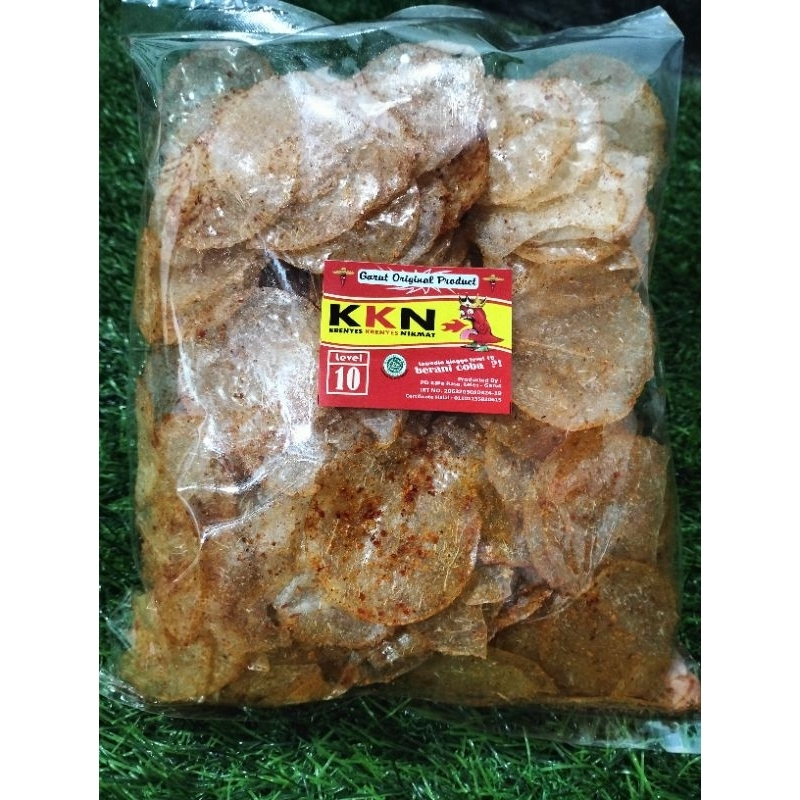 

Keripik kaca kemasan 250gram