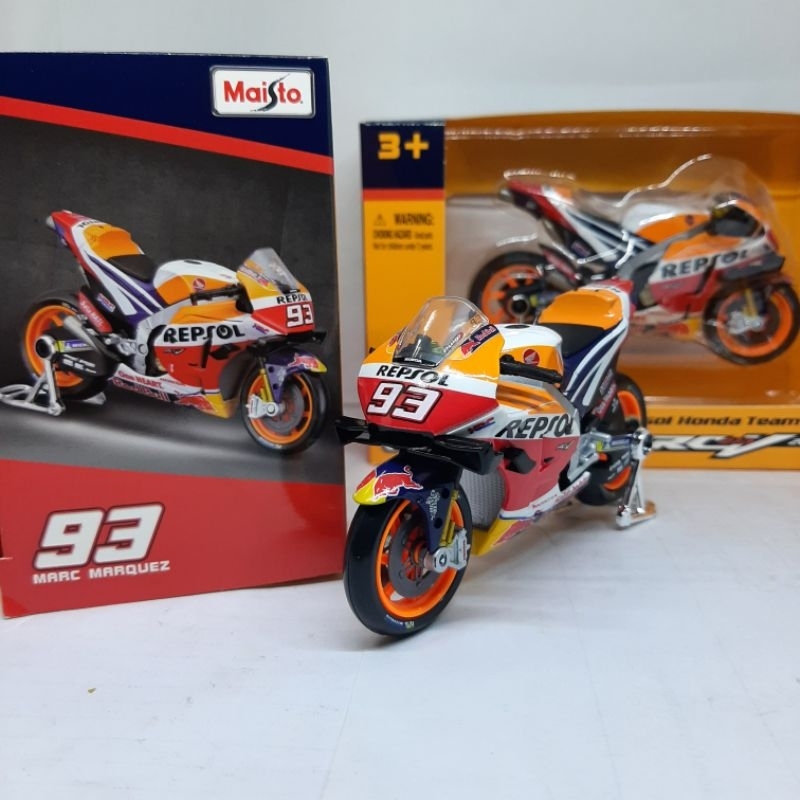 Diecast Motogp Honda Repsol Marquez Miniatur Motor Gp Balapan Mainan