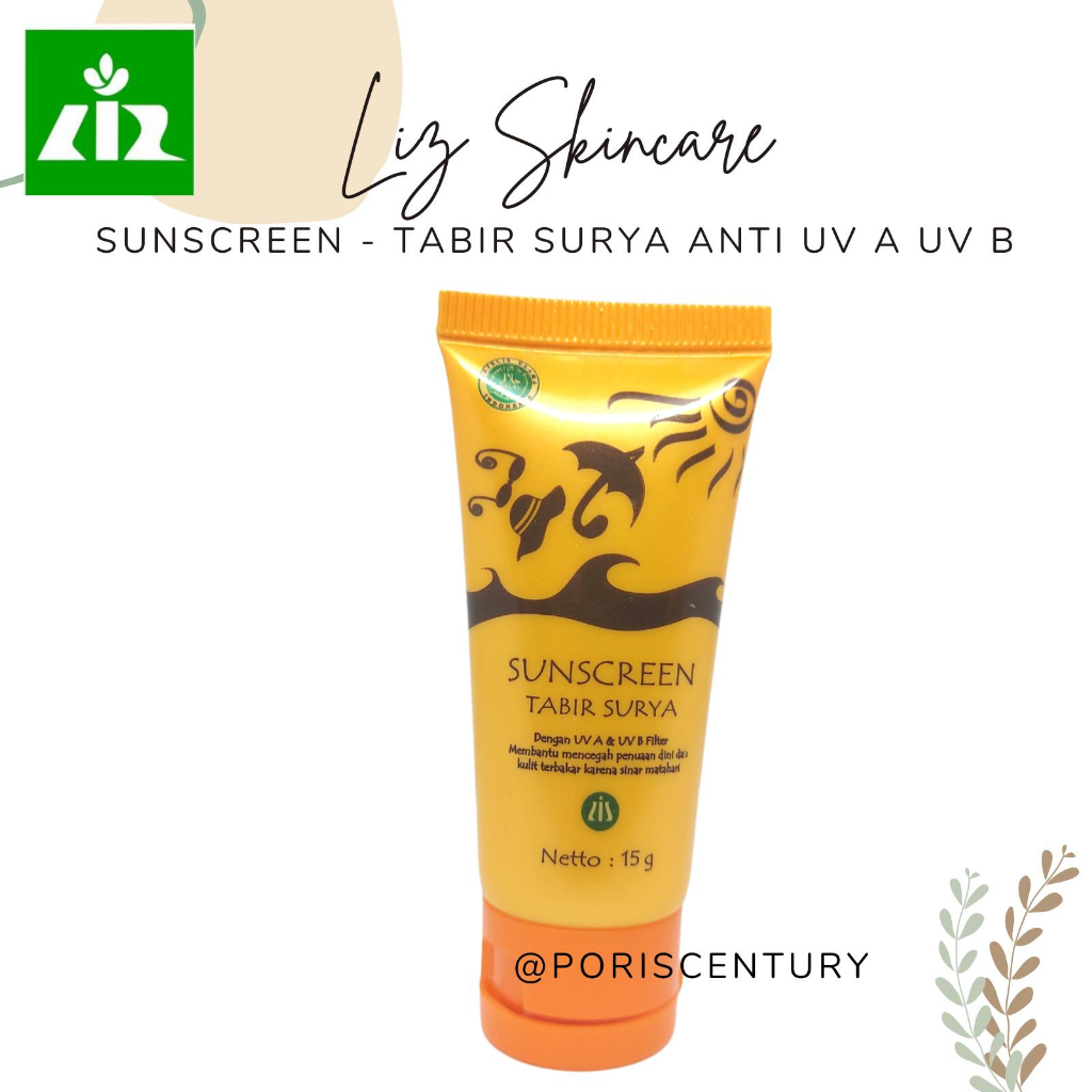 LIZ Skincare Sunscreen Tabir Surya Anti Flek Hitam dan Pemutih dr listiani Original Skincare 15gr