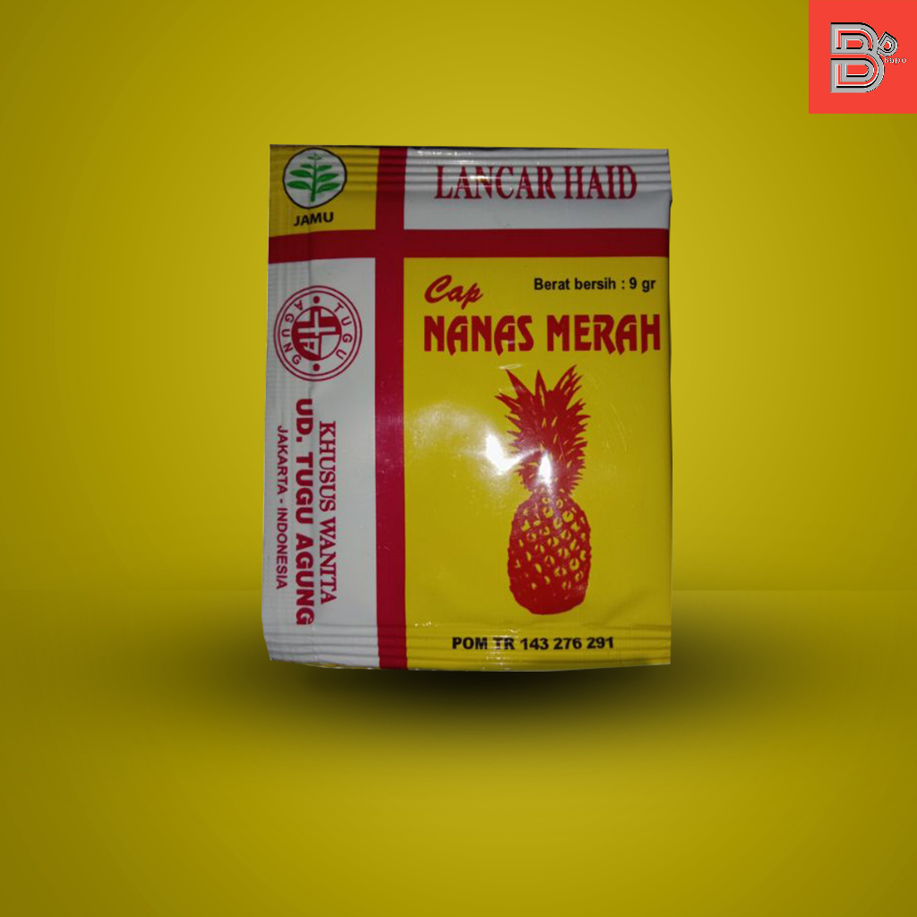 

Jamu cap nanas merah lancar haid 1 saset atau 1pcs.