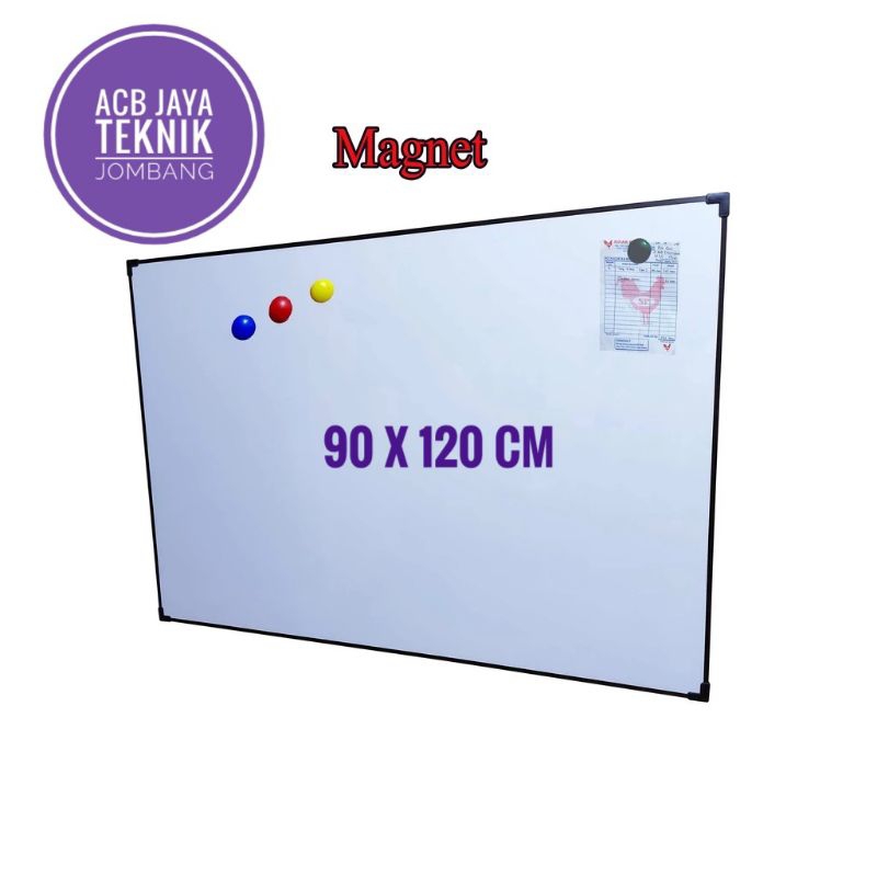 

Whiteboard Magnet 90 x 120 cm / Papan Magnet 90 x 120 cm