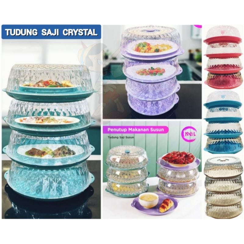 Tudung Saji Crystal 4 Susun