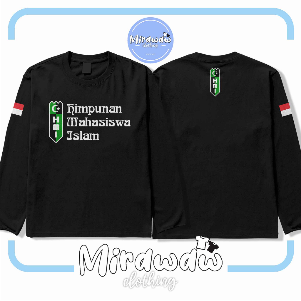 Kaos Baju HMI DB Lengan Panjang Kaos Distro