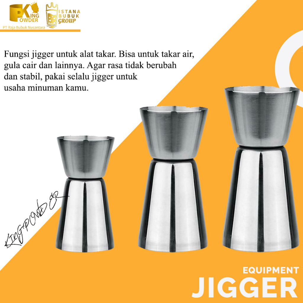 Jigger Alat Takar Gula Cair dan Syrup/ JIGGER STAINLESS/JIGGER PLASTIK PLASTIC