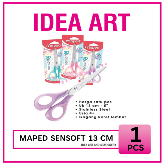 

Gunting Maped Sensoft Comfort Tajam 13 cm Stainless Blister /pcs