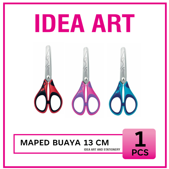 

Gunting Anak 4 tahun 13 cm 3D Maped Scissors Ujung Tumpul Tangan Kanan dan Kidal -PC
