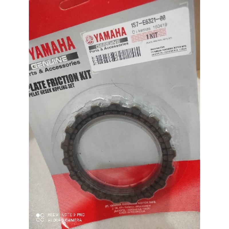 plate friction kampas kopling-1S7-E6321-00- jupiter mx lama- 4 keping ori oem
