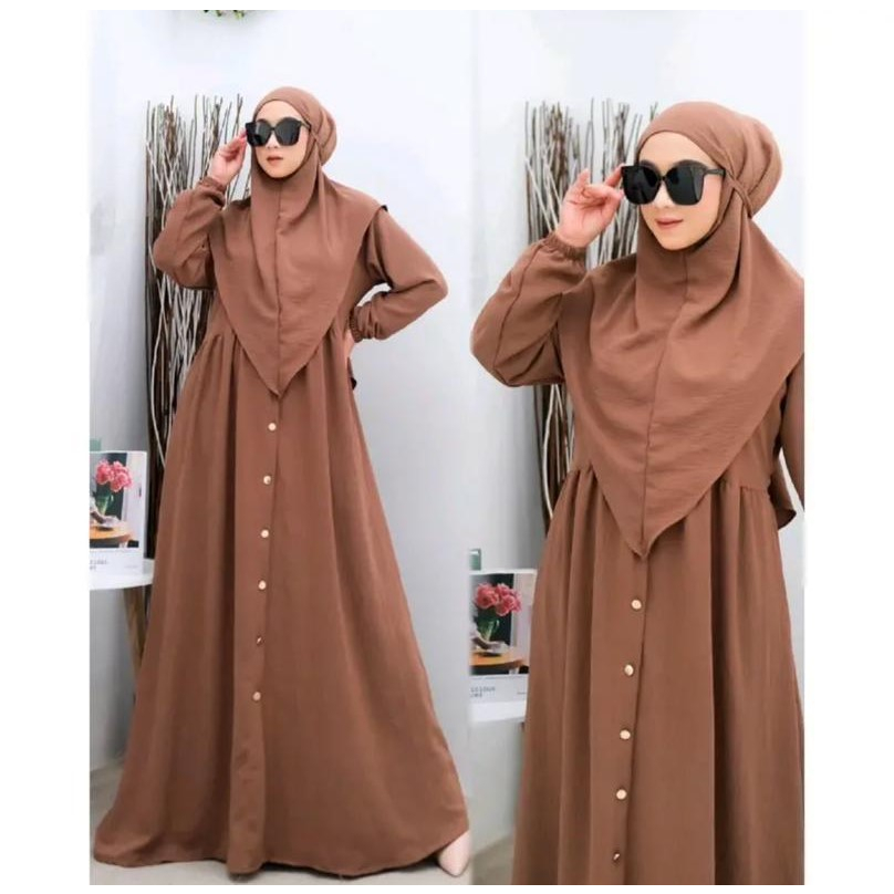 Gamis Syari Azzahra Kancing