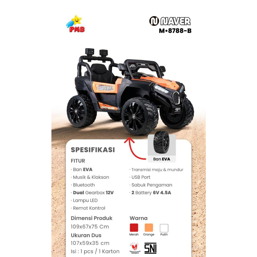 M-8788 UTX Double Gearbox  M 8788B M 8788 B MOBIL AKI NAVER MAINAN ANAK M8788B (BAN EVA) PMB