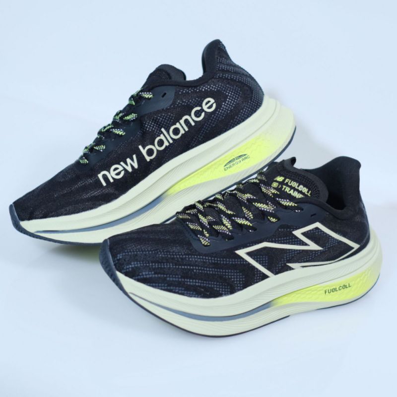 NEW BALANCE FUELCELL SUPERCOMP TRAINER V2 BLACK GREEN - SEPATU NEW BALANCE FUELCELL ORIGINAL FULL TA