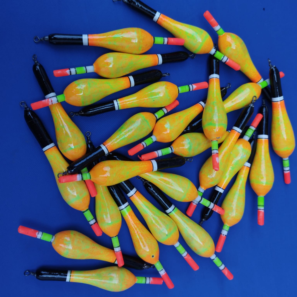 pelampung pancing kumbul pancing starlet panjang 6mm (orange)