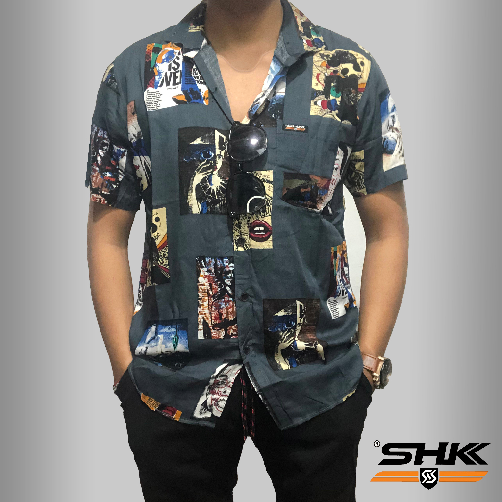 SHK Kemeja Santai pria Amarillo ILLUSTRATION