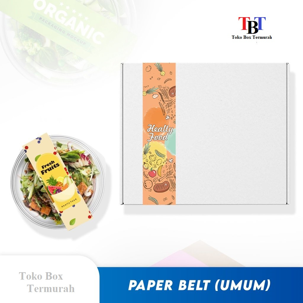 

Paper Belt / Sleve Packaging / Paper Sleve paperbeltsalad/paperbeltbento