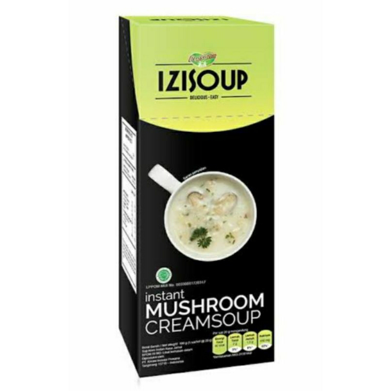 

izi soup mushroom, sweet corn, spicy sour soup