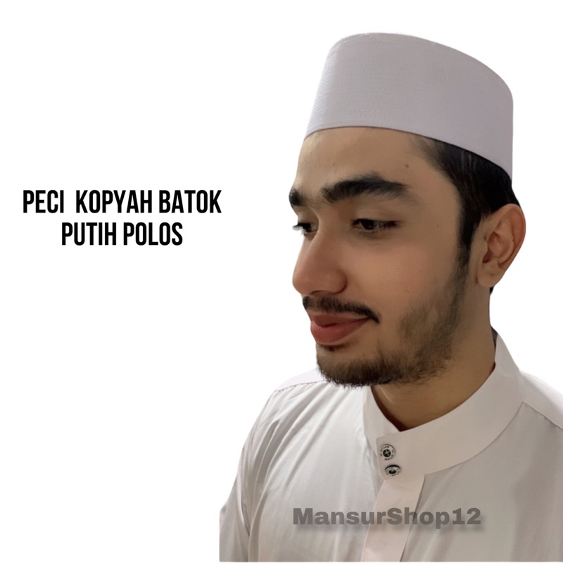 Peci Kopiah Sahara Super Putih Polos