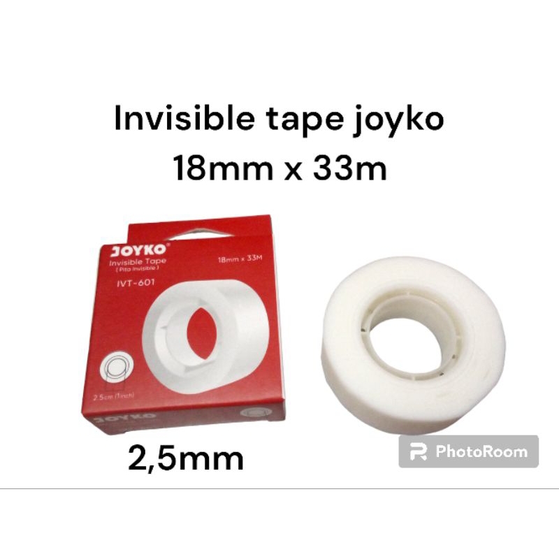 

Isolasi invisible joyko 18mm x 33m