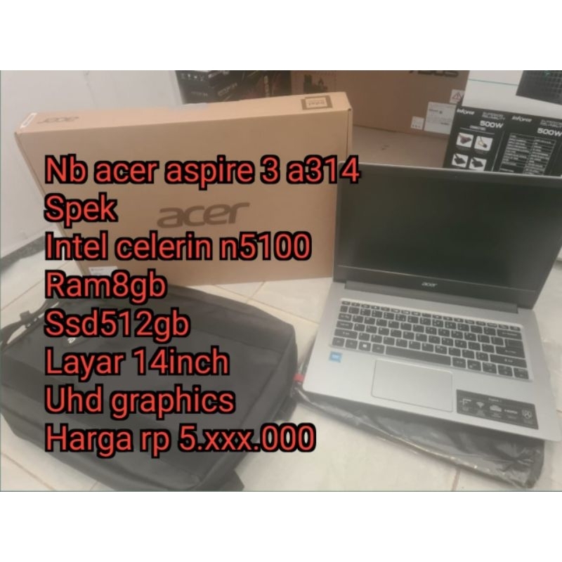 Laptop Acer aspire 3 a314