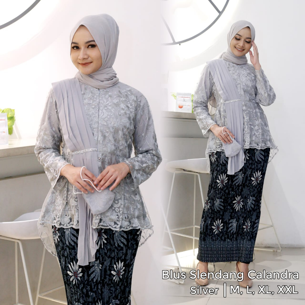 Baljevi~Kebaya Aurora Selendang Brokat Tulle