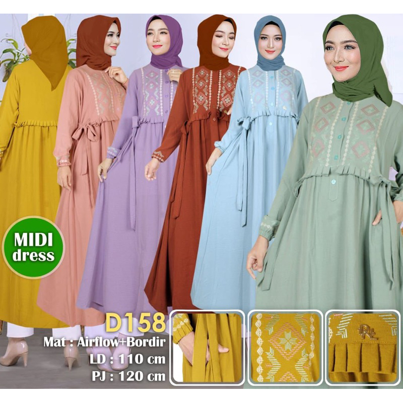 Gamis Wanita Dress Muslim Wanita Gamis Midi Dress Muslim