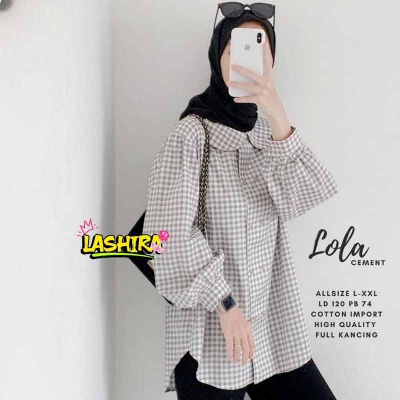 MOCA Lola Tunik Atasan Lashira LSR Meong Solo