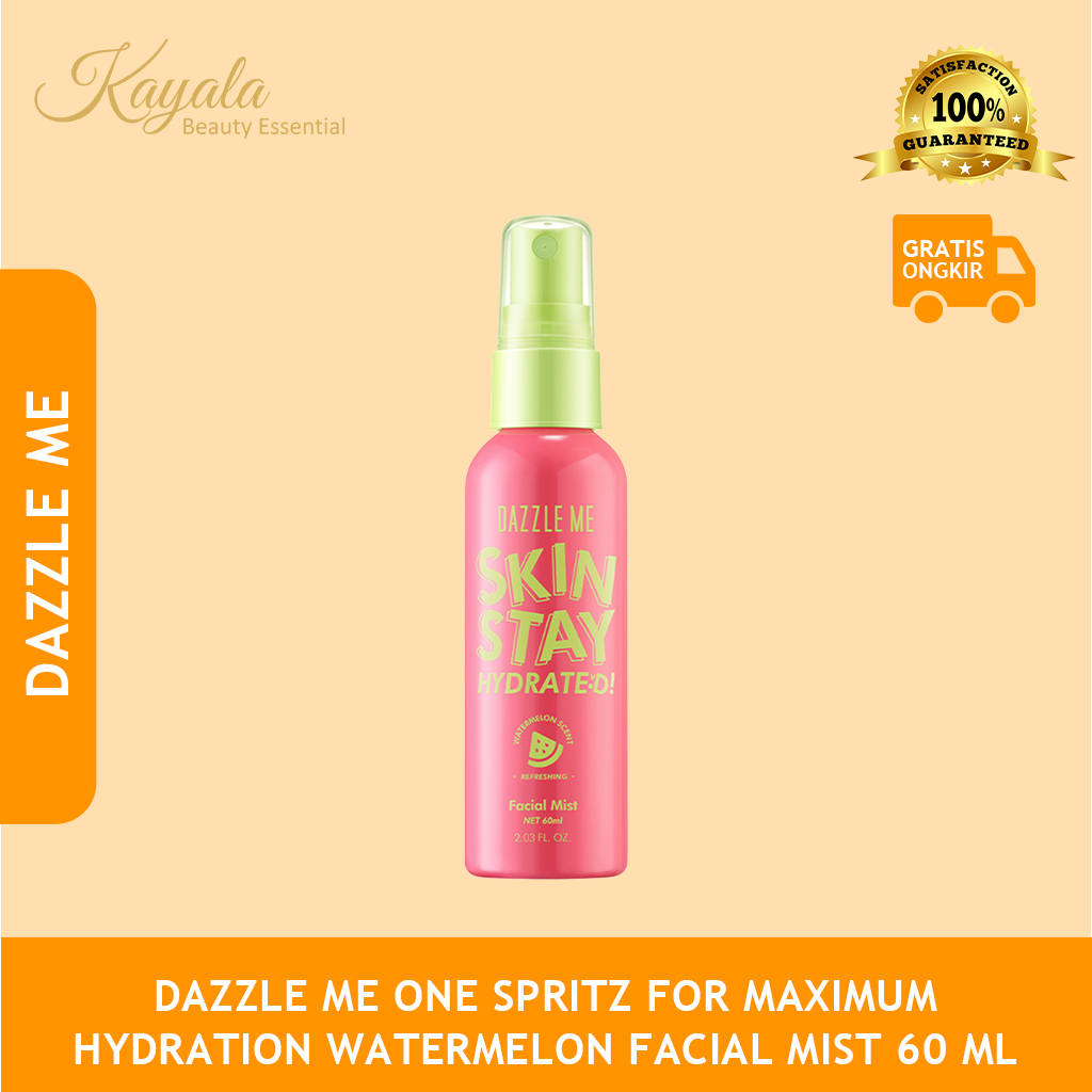 DAZZLE ME ONE SPRITZ FOR MAXIMUM HYDRATION WATERMELON FACIAL MIST 60 ML