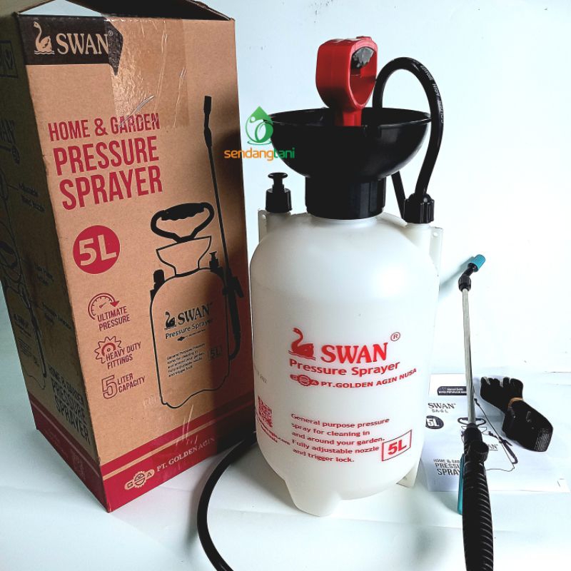 Alat Semprot Tangki Sprayer 5 Liter Swan Cba untuk Pestisida dan Sanitasi Tanaman - Hewan Piaraan - 