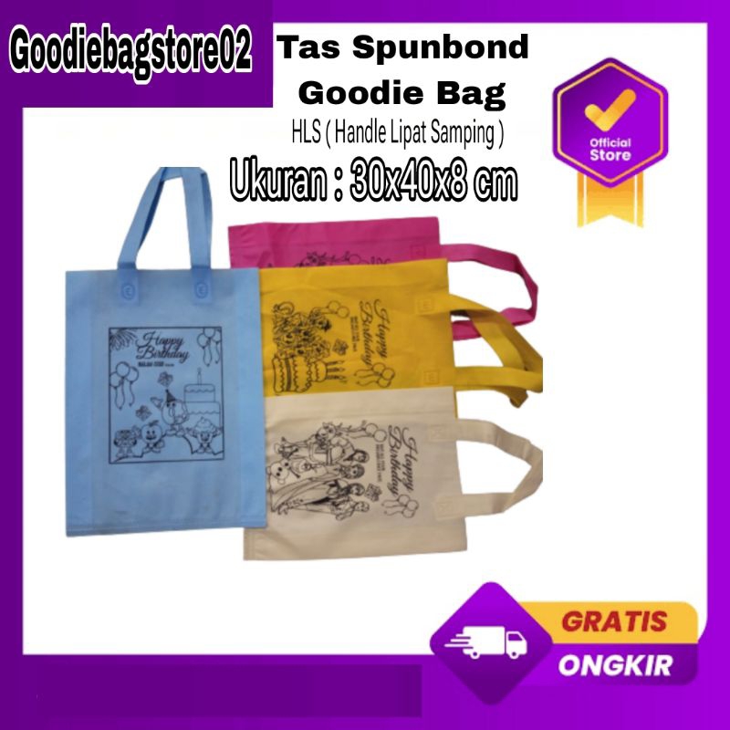 

ulang tahun tas Spunbond Goodiebag 30x40 cm