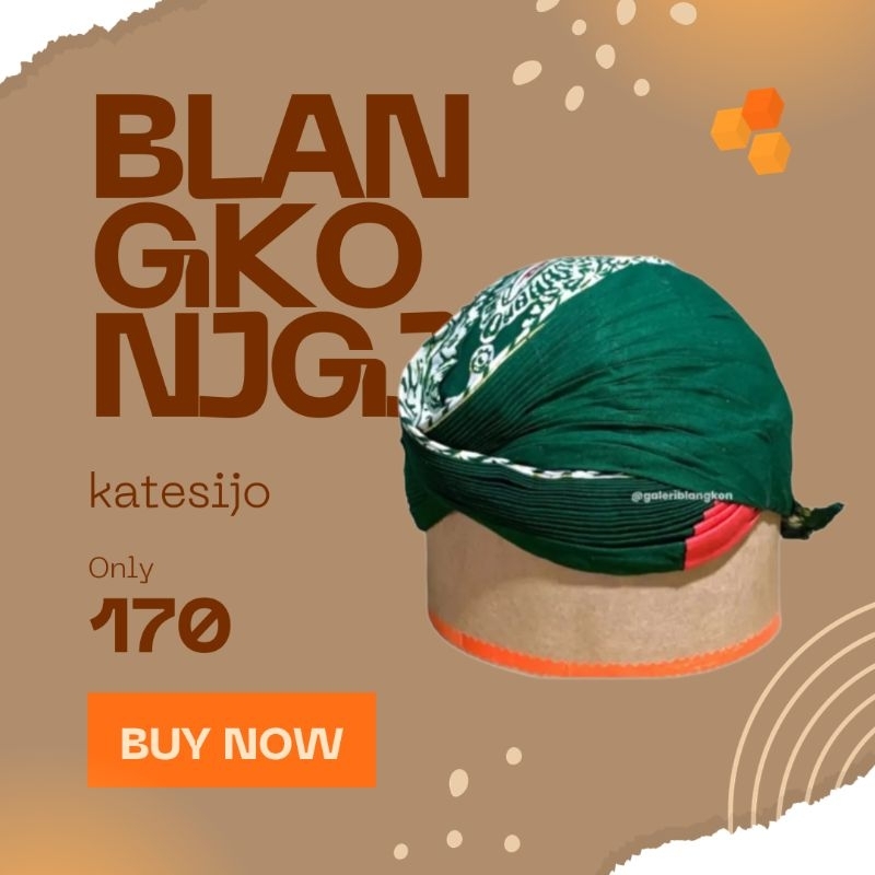 blangkon jawa jogja batik anak laki laki sd motif  kates hijau - blangkon-blangkon jogja-belangkon-b