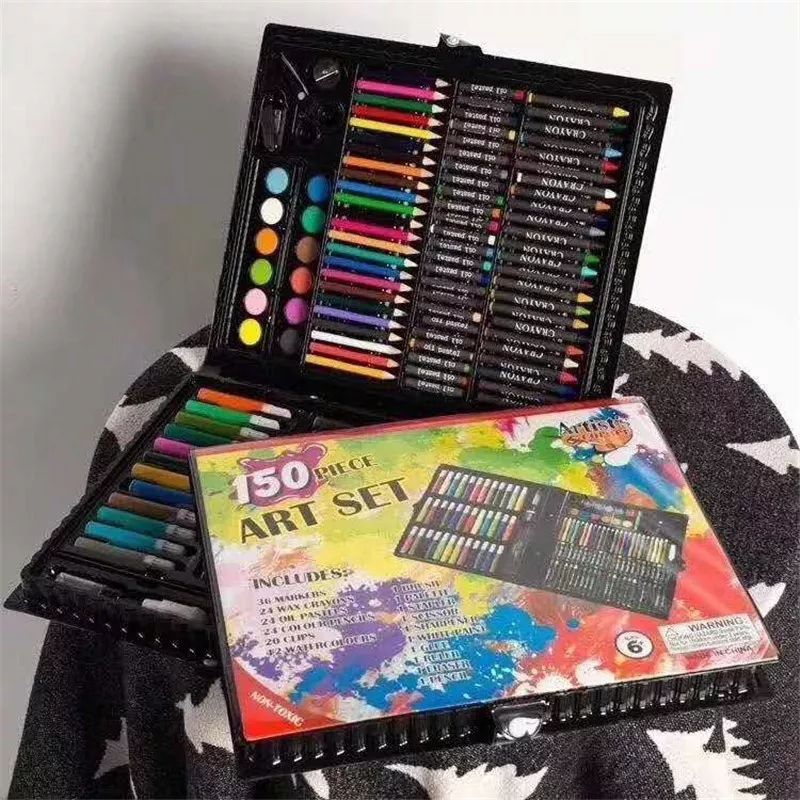 

Alat mewarnai 1 set Crayon art set 150pcs