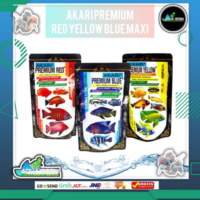 Pelet Akari Premium Maxi Yellow Red Blue 10gr