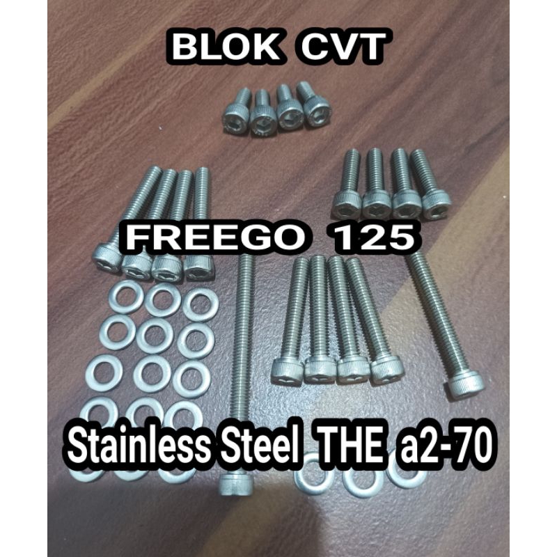 baut bak cvt set freego 125 stainless