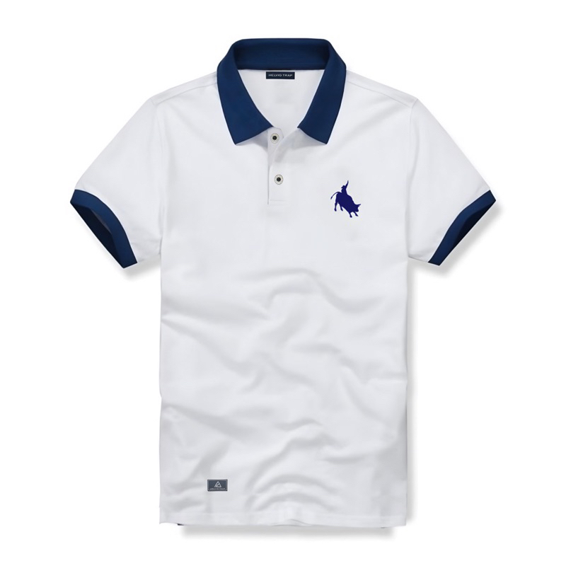 Polo Shirt Pola Warna Premium Kaos kerah Polo Pria Lengan Pendek Kerah