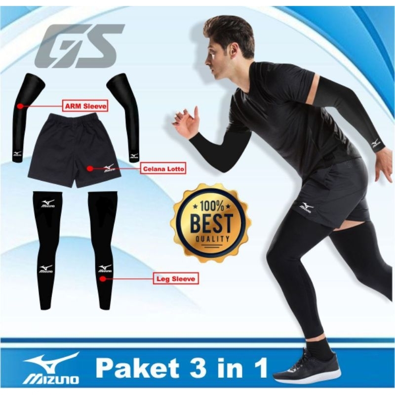 Paket murah deker tangan volly celana pendek tebal dan deker kaki ekonomis