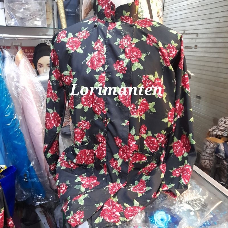 Surjan Kembang Hitam Merah