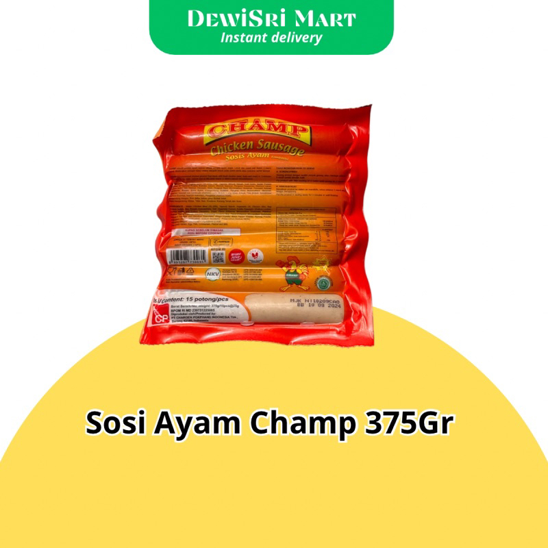 

Sosis Ayam Champ 375gr - Dewi Sri Mart