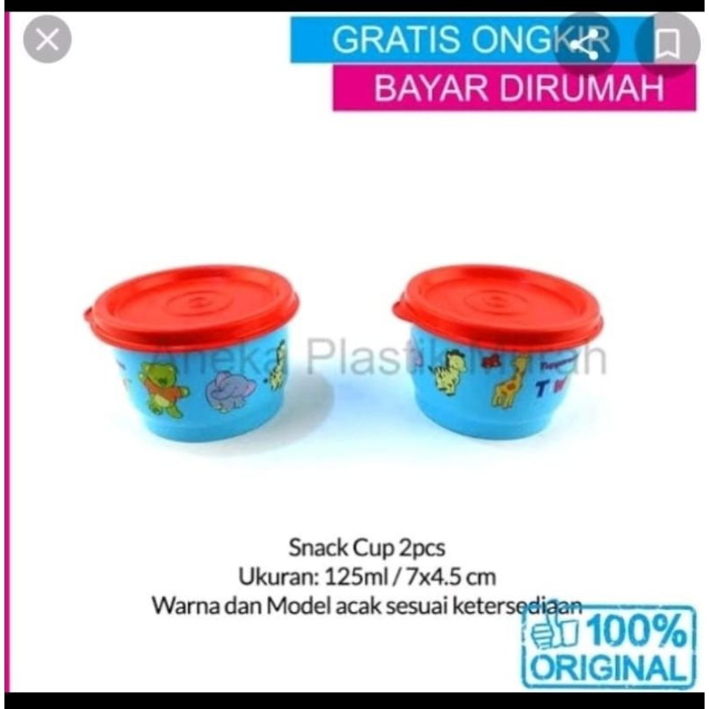 TUPPERWARE Snack Cup Tiwi ( 2 pcs )