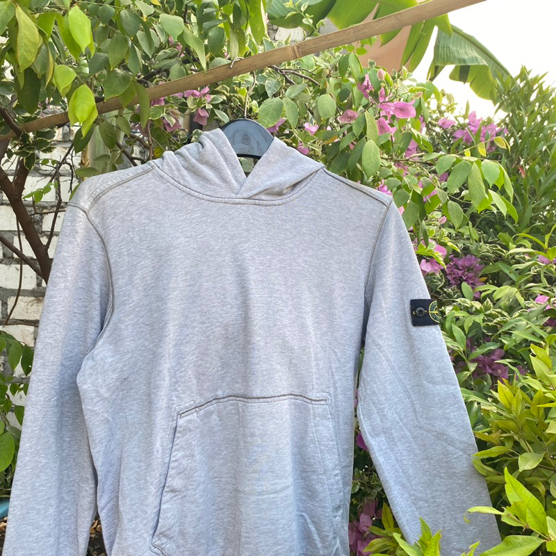 Hoodie Stone Island Junior Grey