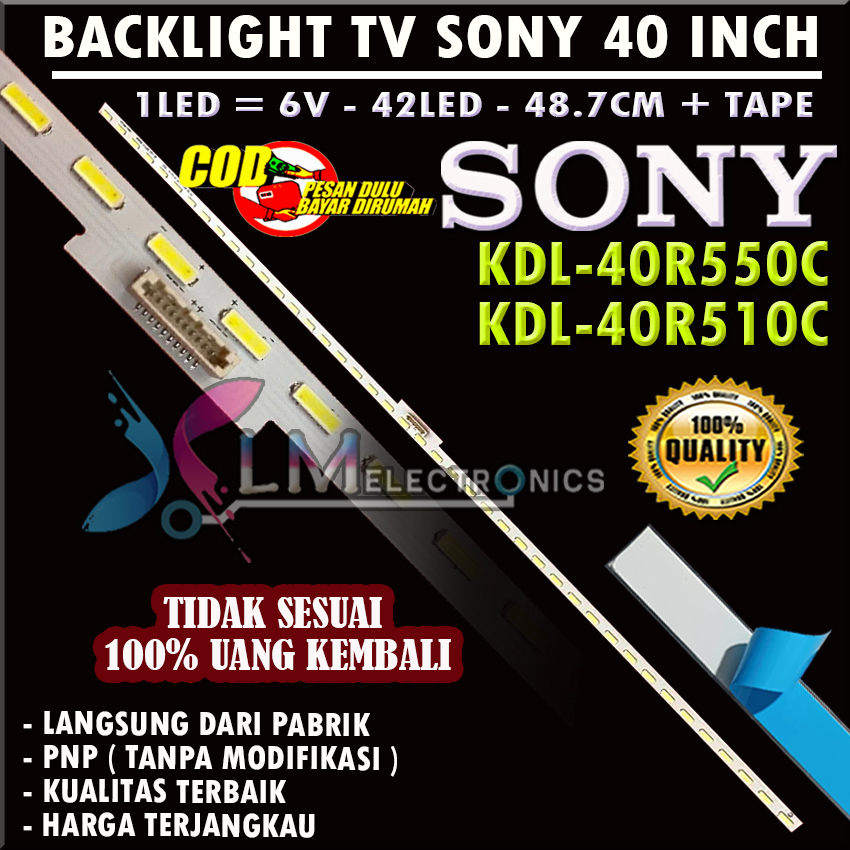 BACKLIGHT TV SONY 40 KDL-40R550C KDL-40R510C KDL40R550C KDL40R510C 40R550C 40R510C 40R550 40R510