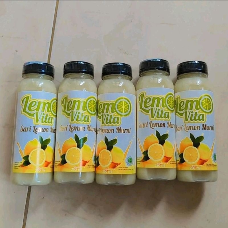 

5 botol Lemovita original sari murni lemon asli