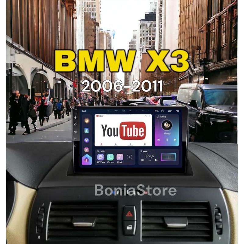 Head Unit Android utk BMW X3 E83 2005-2010 Paket full Pnp Service
