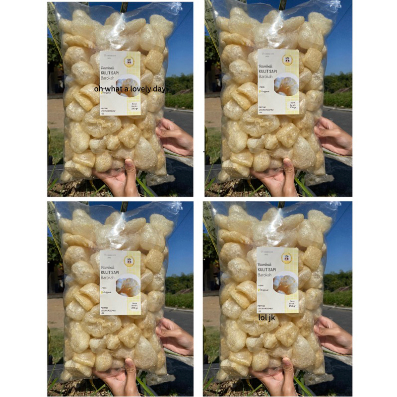 

RAMBAK KULIT SAPI 1kg (4BALL 250gr)