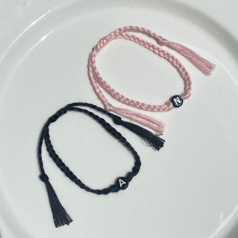 Gelang Tali Couple inisial [ Gelang Huruf Inisial ]