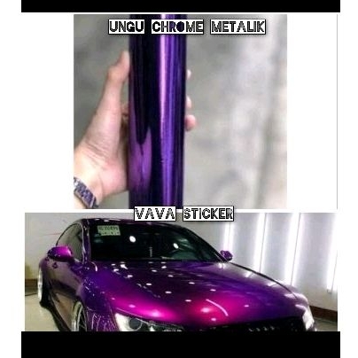 stiker skotlet ungu crome metalik / skotlet ungu crome mirror / skotlet ungu crome doff / skotlet mo