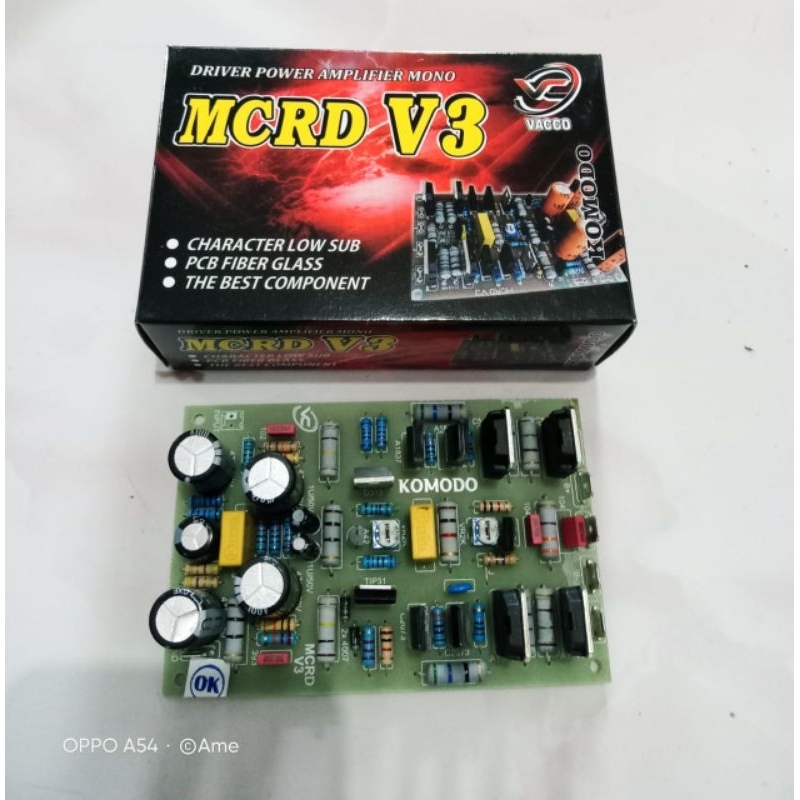 Driver Power Amplifier Mono MCRD V3 Komodo PCB Fiber By VACCO