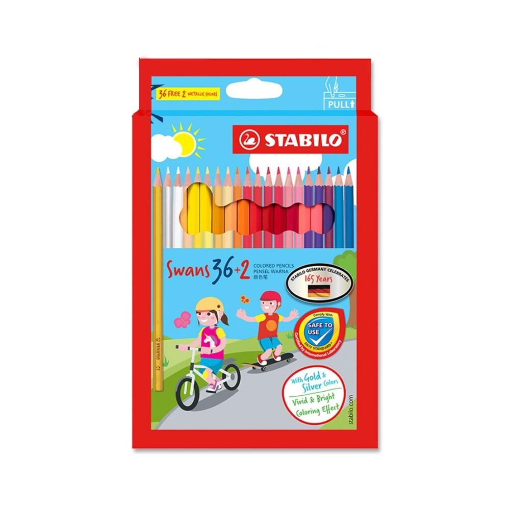 

Gramedia Yogya - Stabilo Hartung Pensil Warna 36+2 Warna / Kurnia Agung