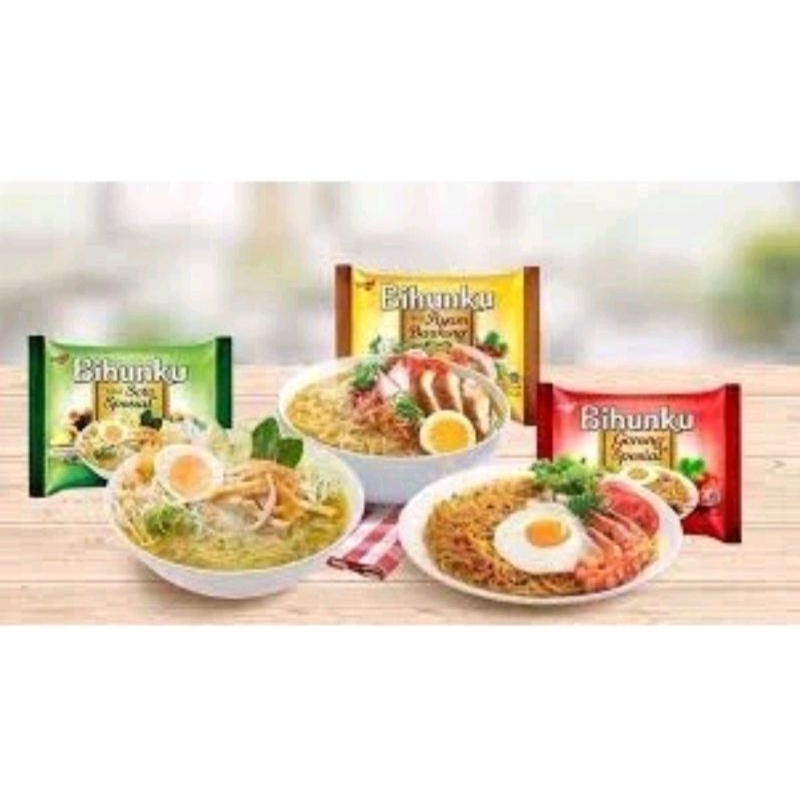 

Bihunku Goreng dan Kuah/55gram/mix rasa/4pcs Rp12200