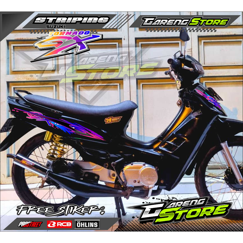 STRIPING VARIASI SUZUKI TORNADO GX / STICKER LIST VARIASI SUZUKI TORNADO GX